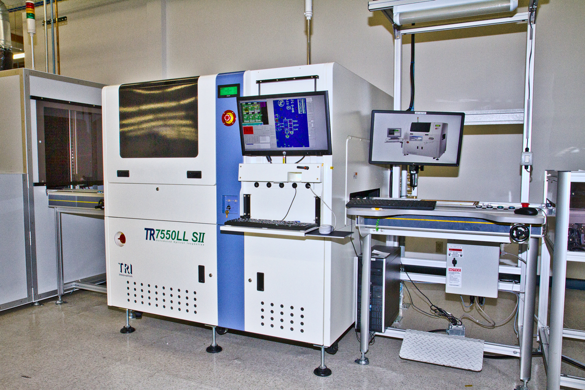 TR7550LL SII automated optical inspection machine.
